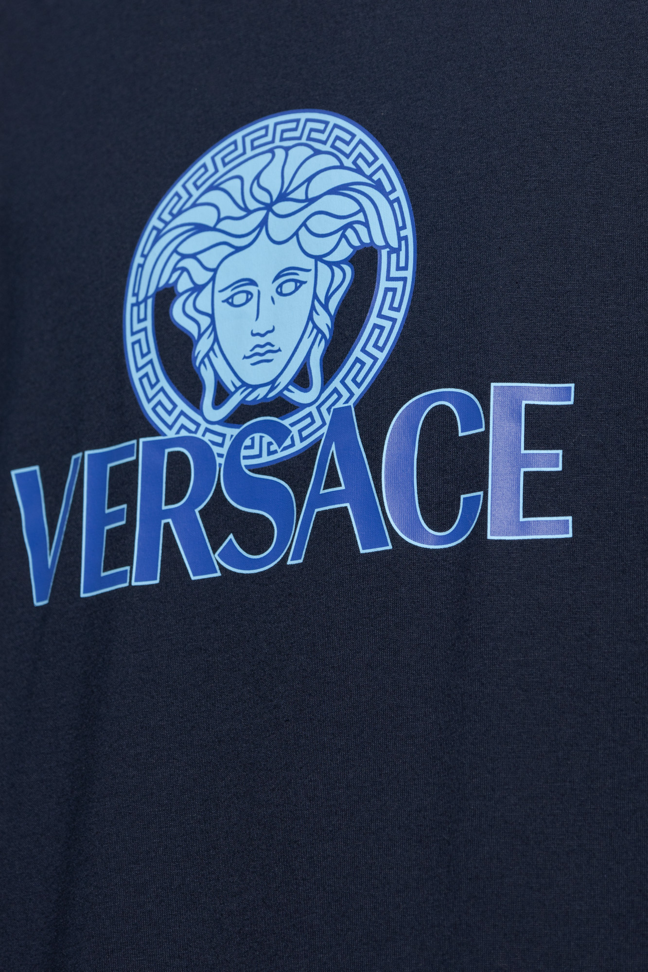 Blue versace discount logo